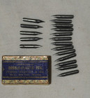 Lot Of 18 Vintage Spencerian Double-elastic No 1 Dip Pen Nibs With Original Box