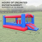 Sunny   Fun Inflatable Bounce House  Giant Blow-up Jump Bouncy Castle - Red