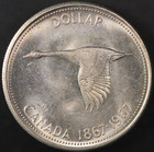 1967 Canada One Dollar 80  Silver Coin   Lot Bb-1821