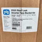 Pig Tls121-tr Roof Leak Diverter Kit Tarp Bucket Hose