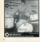 Barrett Deems Corder Fibes Drum Set White Marine Pearl W snare canister bd