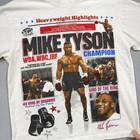 Mike Tyson Collection Shirt Mens Small White Champion Boxing Heavyweight Tee