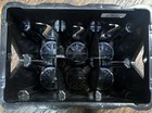 Storvino Black Plastic Stackable Bottle Caddy Wine Rack Holder 6 Capacity