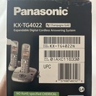 Panasonic Kx-tg4022n Dect 6 0  Cordless Answering System 2 Handsets Gold