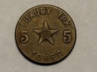 Alabama State Tax Commission 5 Cents Luxury Tax Token Great Depression Brass