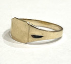 10kt Pure Gold Childs Size 3 1 2 High Polished Rectangle Signet Ring Free Shppng