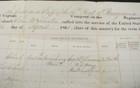 Civil War 14th Pennsylvana First Defenders Muster Roll 1861 Camp Curtin