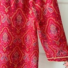 Vtg 60s 70s Adele Simpson Red Brocade Gold Lurex Metallic Dress Sz Medium