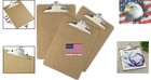 Durable 3 Pack Letter Size Clipboards  Recycled Wood Construction  9