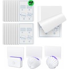 Lfsys 40 Packs Refill Card refills Only  For Plug In Uv Light Trap   Transpar   