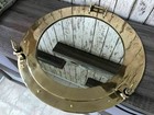 New Nautical 12  Brass Porthole Mirror Wall Large Working Ship Cabin Window Gift