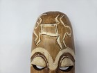 Tiki Large Wood Carved Tribal Mask Plaster Back Wall Hanging Bar Beach House 