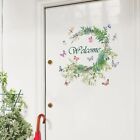 Wall Sticker Butterfly Flower Green Leaves Decal Vinyl Mural Art Home Door Decor