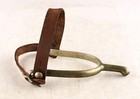  antique Usa Army Cavalry Spur Leather Straps Brass