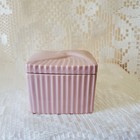 Avon Swirl Pattern Trinket Box In Pink - Vintage From The 1970 s