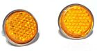 Gg Reflectors Round Screw Type With Wing Nut   Spring Amber 5 8   80841 Pair