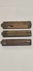 Lot 3 Antique Stanley Folding Rules No  36 No  57 No  65   Boxwood