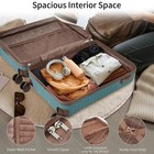  3 Piece Luggage Set  20  Carry-on Suitcase With  blue