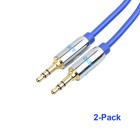2 Pack 6ft 3 5mm Audio Cable Car Aux Auxiliary Male Stereo Audio Gold Plug P506d