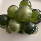 Vintage Mid-century Modern Green Lucite Grape Cluster Decor