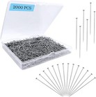 2000pcs Straight Pins For Crafts  Sewing  Fabric Dressmaker Pins  Long-lasting