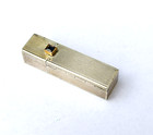 Vintage Sterling Silver Lipstick Case Art Deco Refillable Tube Blue Stone Tone