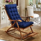 Chaise Lounge Cushion 47  Indoor Outdoor Rocking Chair Sofa Seat Cushion W  Ties