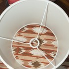 White Fabric Drum Lamp Shade For Adults Solid Color Fabric Drum Shape Lamp Shade