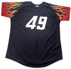 Rochester Redwings Minor League Baseball Milb Jersey Flames Size 50  49 Ot Sport