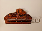 Vtg 1950s Multi Products Inc Syroco Irish Setter Bird Dog Folding Belt Tie Rack