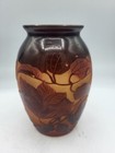 Antique Floral Art Nouveau French Cameo Signed Vase D argental 5 tall