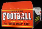 1959 Topps Football Rare Empty Wax Pack Display Box 5c Set Bazooka Gum Jim Brown