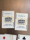Golden Nugget Gambling Hall Las Vegas Black Playing Cards Vintage  Complete Deck