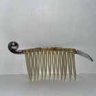 Vintage Wedding 4  Rhinestones And Faux Pearl Hair Comb New Years Party