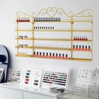 Wall-mounted Nail Polish Storage Racks  5 Tiers Metal Display Rack