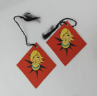 Vintage 1930s Dance Cards Lot 6pc Playing Card Suits Lady Face Art Deco Ephemera