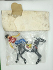 Vintage The Wild West Horse   Rider  Hard Durable Plastic  Nos  1960s  Hong Kong