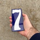 1912 Texas Porcelain Prestate License Plate Auto Tag Insert Tile Slab 7