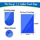 1 2 Gallon Trash Can Liners small Clear Garbage Bags 300 extra Strong 1 2 Gal   