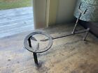 Antique 18th Primitive Adjustable Wrought Iron Fireplace Hearth Trivet 3 Legs