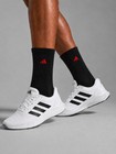 Adidas Men s Crew Socks 3 Pairs Cushioned Moisture Wicking Black Size 6-12