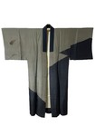     vintage Silk Juban Mens kimono Robe kimono Coat vintage flowers