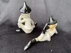 Vintage Ceramic Sitting   Lying Pixie Elves Holland Mold 