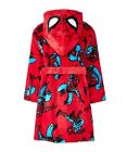 Spider-man Boy s Superhero Print Hooded Costume Soft Fleece Bathrobe Robe