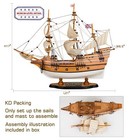 Sailingstory Wooden Model Ship Mayflower 1 60 Scale Replica Sailing Ship Mode   