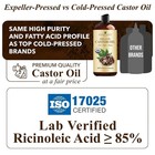 Premium Organic Castor Oil 100  Pure And Hexane-free Cold-pressed Beauty 16 Fl 