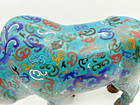 Large Early Vintage Import Chinese Cloisonn   Bull 21 25   l