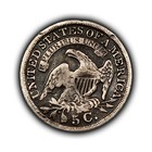 1836 H10c Capped Bust Half Dime - Deep Patina - Vf  - Sku-y6013