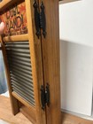 Vintage Dubl Handi Washboard Handmade Two Shelf Hanging Cabinet