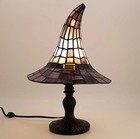 Cracker Barrel 2026 Stained Glass Witch Hat Lamp Viral Halloween Tiffany Style